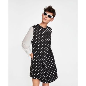 Zara polka dot dress